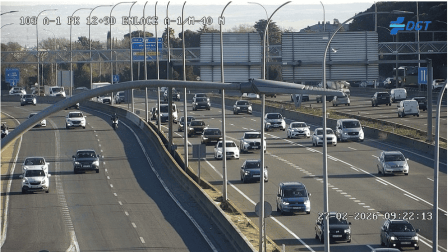 Rutas alternativas a la A-1 entre Alcobendas y San Sebastián de los Reyes en horas punta