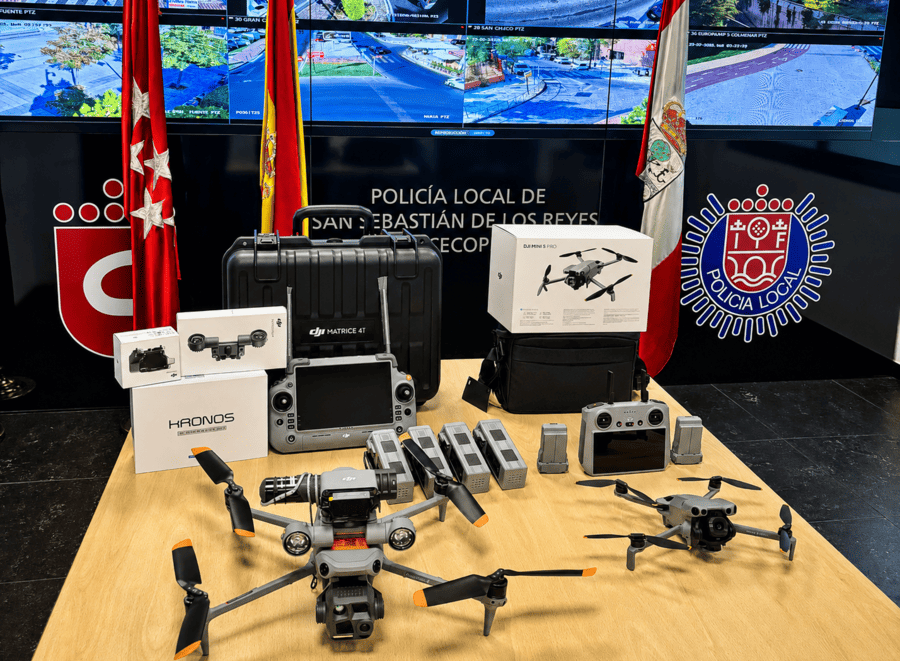 Policía Local de San Sebastián de los Reyes presenta dos nuevos drones de última generación.