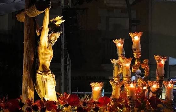 Procesión del Santísimo Cristo de los Remedios durante las Fiestas de San Sebastián de los Reyes 2026.
