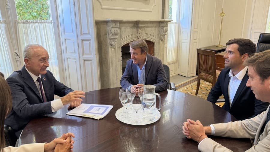Jesús Moreno y Francisco de la Torre durante su reunión entre Tres Cantos y Málaga