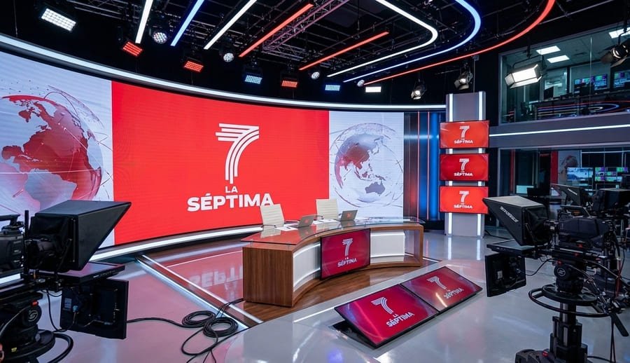 latós de televisión de La Séptima en San Sebastián de los Reyes