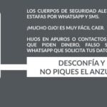 Los cuerpos de seguridad alertan de las estafas por Whatsapp y SMS