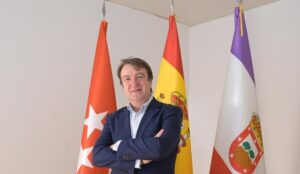 Jesús Moreno alcalde de Tres Cantos durante el 35 aniversario