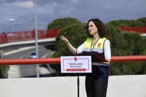 Ayuso inaugura ampliación M-607 en Tres Cantos junto al alcalde Jesús Moreno y autoridades regionales