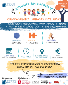 San Sebastián de los Reyes acoge una nueva edición del campamento urbano inclusivo ‘Jugando sin Barreras’