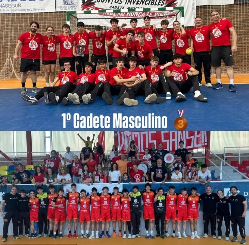 Los cadetes del Club Balonmano Sanse logran el bronce en el 2º sector nacional