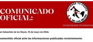 Miembros de la asociación taurina Defiende Tu Fiesta durante un acto en San Sebastián de los Reyes tras emitir un comunicado oficial.