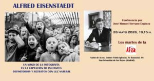 La Agrupación Fotográfica de San Sebastián de los Reyes organiza una conferencia sobre Alfred Eisenstaedt