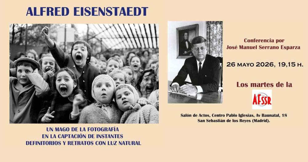 La Agrupación Fotográfica de San Sebastián de los Reyes organiza una conferencia sobre Alfred Eisenstaedt
