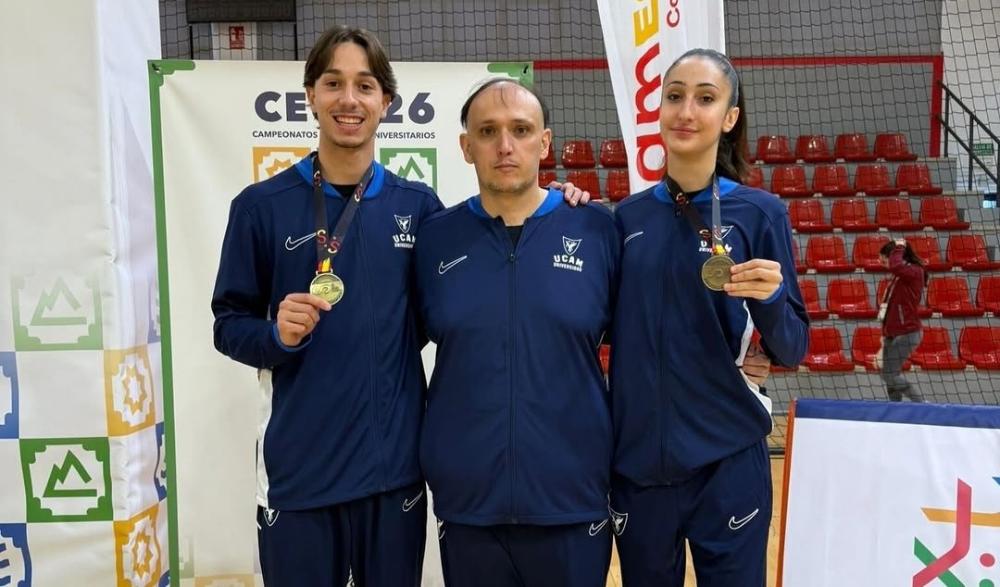 Iker Abad y Sofía García logran la medalla de oro en el Campeonato de España Universitario