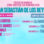 Este es el cartel de los conciertos de las fiestas en honor al Santísimo Cristo de los Remedios