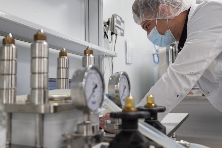 Obras del futuro Centro de Formación en farmacia y biotecnología de Tres Cantos impulsado por la Comunidad de Madrid.