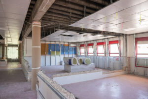 Obras de mejora en un colegio público de Tres Cantos durante el verano de 2026.