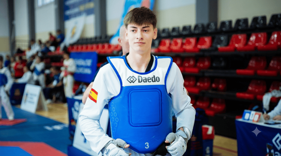 esús Fraile durante un entrenamiento del Hankuk antes de los Juegos Mediterráneos de Taranto 2026.