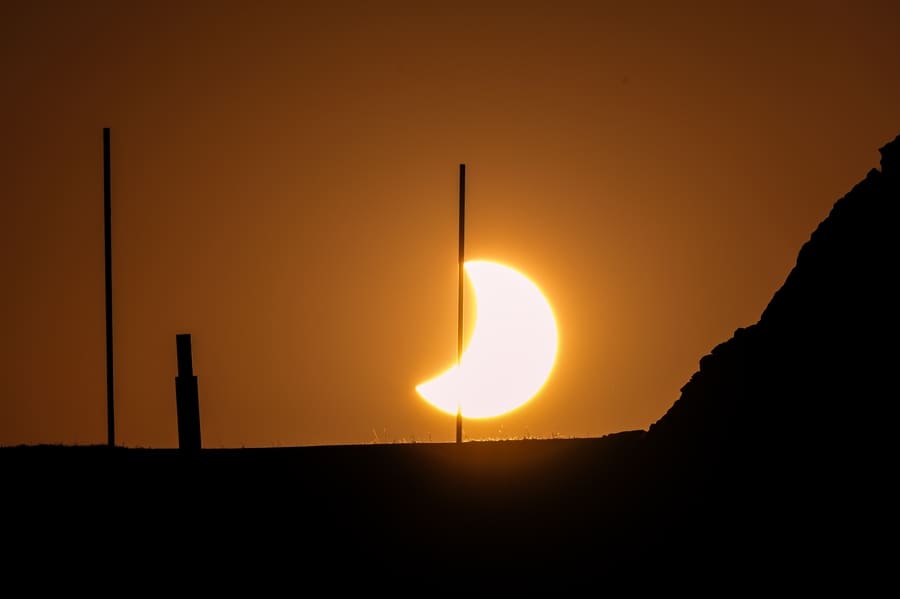 Eclipse solar total del 12 de agosto de 2026 en San Sebastián de los Reyes con la corona solar fotografiada por Javier de las Heras