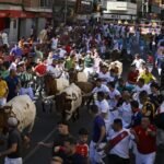El tercer encierro de las fiestas de Sanse ha destacado por su rapidez y grandes carreras