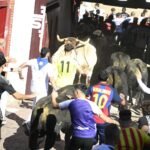 Los novillos de Montealto dejan seis heridos en el último encierro de las fiestas de Sanse
