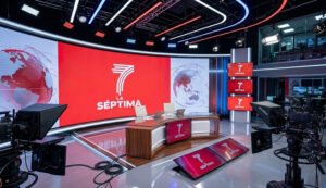 latós de televisión de La Séptima en San Sebastián de los Reyes