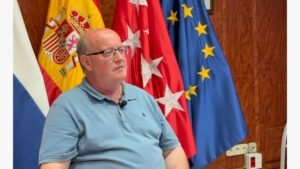 Fernando Romo alcalde de Algete durante la entrevista sobre las fiestas 2026