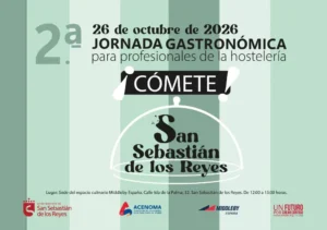 El lunes 26 de octubre se celebrará la segunda jornada gastronómica profesional de hostelería ‘¡Cómete San Sebastián de los Reyes!’